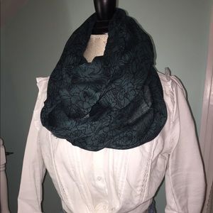 Turquoise and Black Scarf
